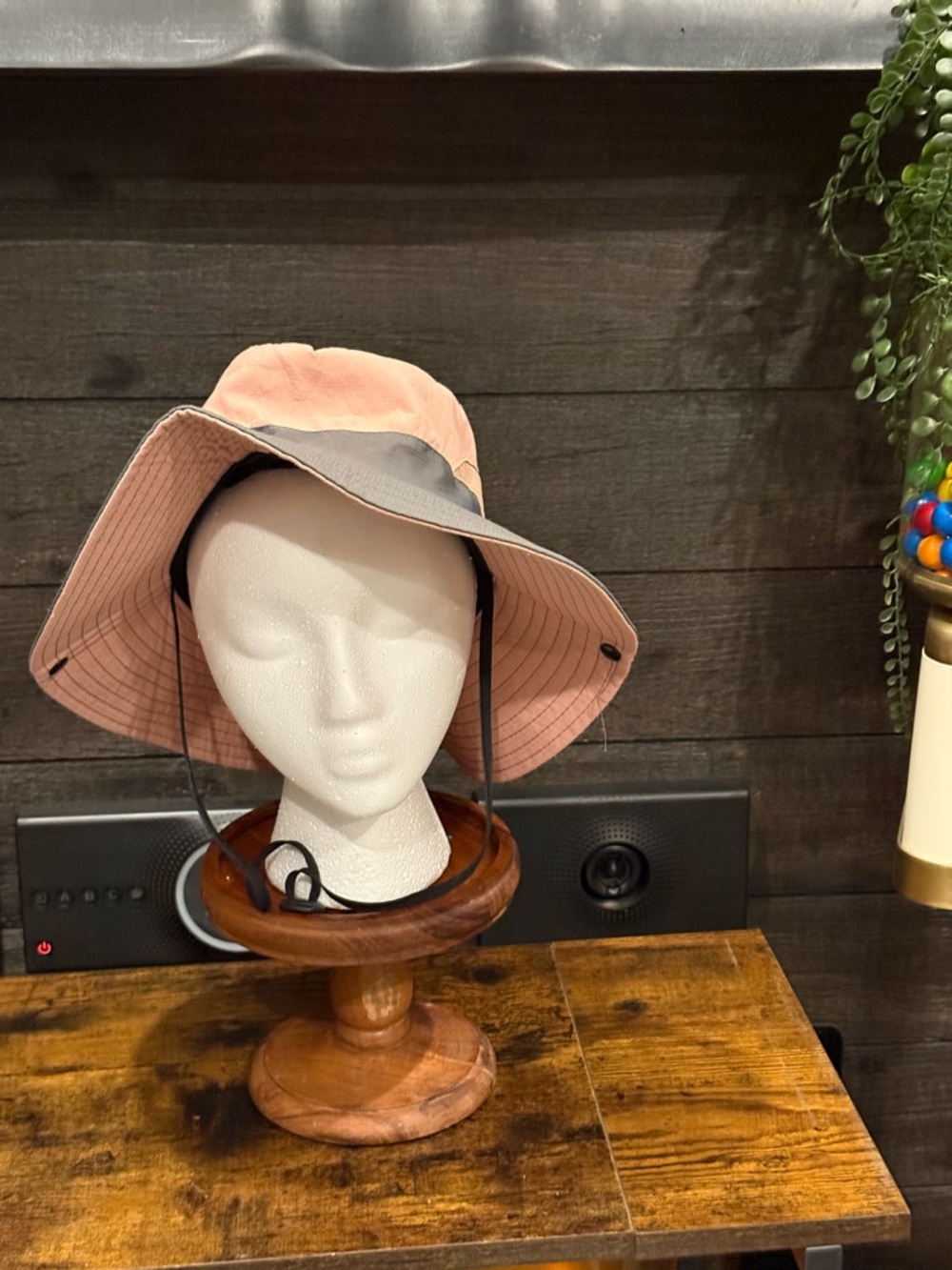 Women’s Wide Brim Packable Sun Hat - Pink/Gray Sun Shade